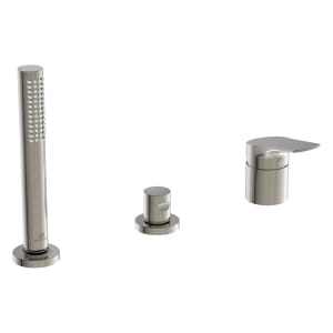 Ideal Standard La Dolce Vita 3-Loch-Badearmatur für Wannenrand mit Handbrause-Set, ohne Auslauf