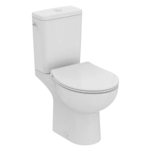 Ideal Standard Eurovit WC-Paket mit Standtiefspül-WC, Spülkasten Zulauf oben und WC-Sitz