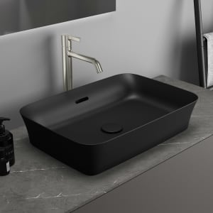 Ideal Standard Ipalyss Aufsatzschale eckig mit Überlauf, ohne Hahnloch 55 x 38 cm