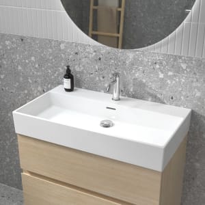 Ideal Standard Lastani Waschtisch 81,5 cm mit 1 Hahnloch und Überlauf