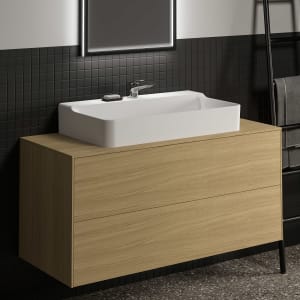 Ideal Standard Conca Waschtischunterschrank 120 cm, mit Ausschnitt, 2 Auszüge