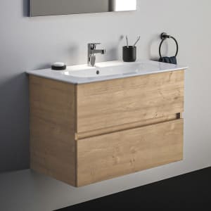 Ideal Standard Eurovit+ Möbelpaket mit Waschtisch 71 cm und Unterschrank 70 cm, 2 Auszüge