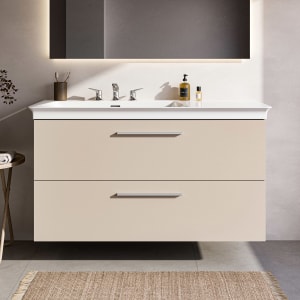 Ideal Standard i.life B Waschtischunterschrank 100 cm mit 2 Auszügen, asymmetrisch links