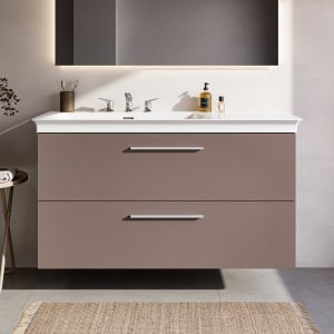 Ideal Standard i.life B Waschtischunterschrank 100 cm mit 2 Auszügen, asymmetrisch links