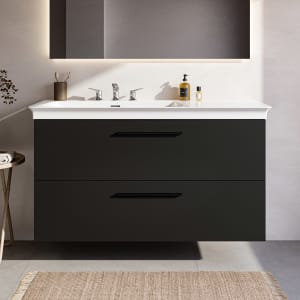 Ideal Standard i.life B Waschtischunterschrank 100 cm mit 2 Auszügen, asymmetrisch links