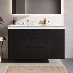 Ideal Standard i.life B Waschtischunterschrank 100 cm mit 2 Auszügen, asymmetrisch links