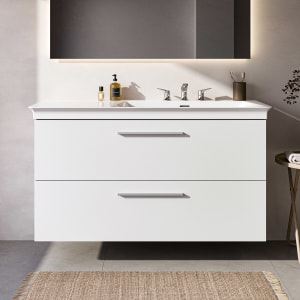 Ideal Standard i.life B Waschtischunterschrank 100 cm mit 2 Auszügen, asymmetrisch rechts