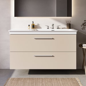 Ideal Standard i.life B Waschtischunterschrank 100 cm mit 2 Auszügen, asymmetrisch rechts