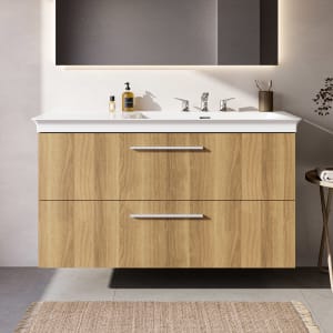 Ideal Standard i.life B Waschtischunterschrank 100 cm mit 2 Auszügen, asymmetrisch rechts