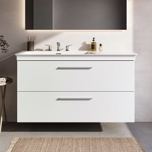 Ideal Standard i.life B Waschtischunterschrank 120 cm mit 2 Auszügen, asymmetrisch links