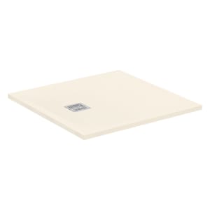 Ideal Standard Ultra Flat S + Quadrat-Brausewanne 90 x 90 cm, Ablaufposition: seitlich 25 cm