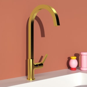 Ideal Standard Gusto Küchenarmatur Ausladung 20,4 cm eckiger Auslauf