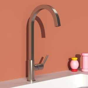 Ideal Standard Gusto Küchenarmatur Ausladung 20,4 cm eckiger Auslauf