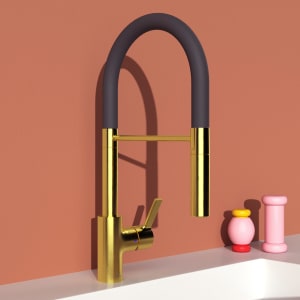 Ideal Standard Gusto Küchenarmatur Ausladung 22,5 cm Semi-Pro 2-Funktionsbrause