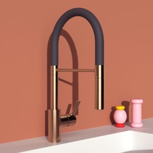 Ideal Standard Gusto Küchenarmatur Ausladung 22,5 cm Semi-Pro 2-Funktionsbrause