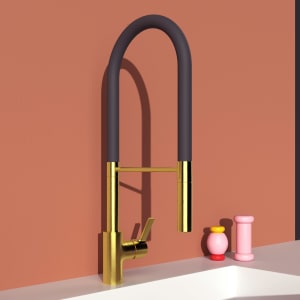 Ideal Standard Gusto Küchenarmatur Ausladung 22,5 cm Semi-Pro 2-Funktionsbrause Höhe 60,4 cm