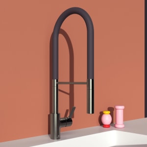 Ideal Standard Gusto Küchenarmatur Ausladung 22,5 cm Semi-Pro 2-Funktionsbrause Höhe 60,4 cm