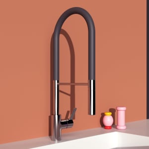 Ideal Standard Gusto Küchenarmatur Ausladung 22,5 cm Semi-Pro 2-Funktionsbrause Höhe 60,4 cm