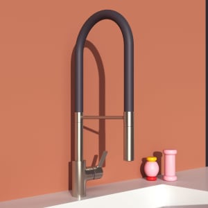 Ideal Standard Gusto Küchenarmatur Ausladung 22,5 cm Semi-Pro 2-Funktionsbrause Höhe 60,4 cm