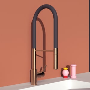 Ideal Standard Gusto Küchenarmatur Ausladung 22,5 cm Semi-Pro 2-Funktionsbrause Höhe 60,4 cm