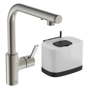 Ideal Standard Gusto Küchenarmatur Ausladung 23,2 cm L-Auslauf mit Seife