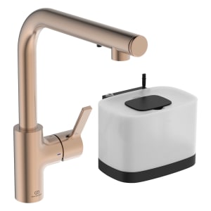 Ideal Standard Gusto Küchenarmatur Ausladung 23,2 cm L-Auslauf mit Seife