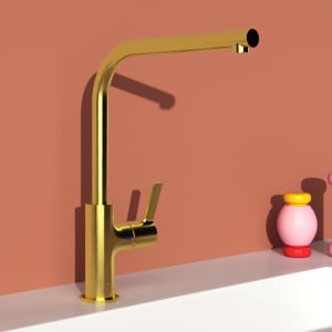 Ideal Standard Gusto Küchenarmatur Ausladung 23,2 cm L-Auslauf