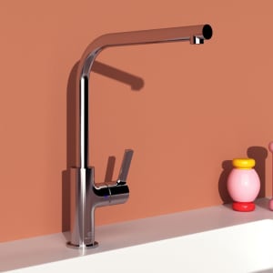 Ideal Standard Gusto Küchenarmatur Ausladung 23,2 cm L-Auslauf