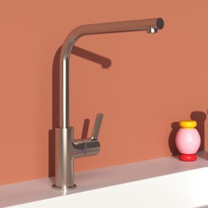 Ideal Standard Gusto Küchenarmatur Ausladung 23,2 cm L-Auslauf