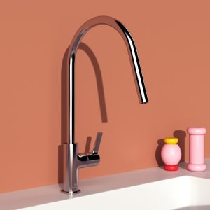 Ideal Standard Gusto Küchenarmatur Ausladung 23,8 cm Niederdruck