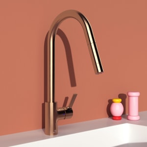 Ideal Standard Gusto Küchenarmatur Ausladung 24 cm 1-Funktions-Brause