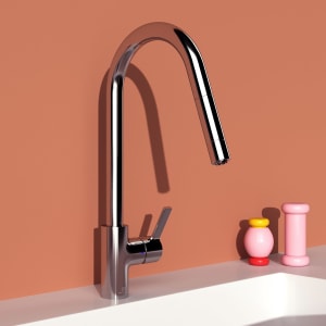 Ideal Standard Gusto Küchenarmatur Ausladung 24 cm 1-Funktions-Brause Niederdruck