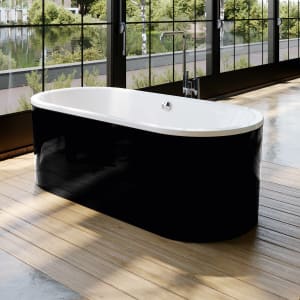 Kaldewei CLASSIC DUO OVAL freistehend Mod. 111-7 Badewanne mit Schürze 180 x 80 cm