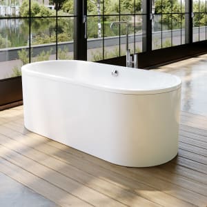 Kaldewei CLASSIC DUO OVAL freistehend Mod. 113-7 Badewanne mit Schürze 170 x 75 cm, mit Perl-Effekt