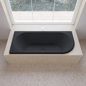 Kaldewei CENTRO DUO 1 RECHTS Mod. 130 Eckbadewanne 170 x 75 cm, rechts abgerundet und mit Grifflöcher