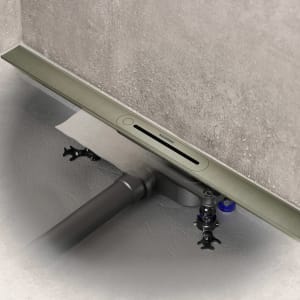 Kaldewei FLOW Duschrinnen-Set 120 cm Ablauf horizontal regular