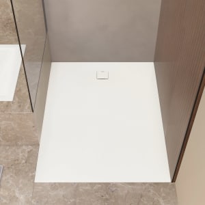 Kaldewei ALUVIA 3257 Duschwanne 80 x 120 cm aus SolidLite, mit Invisible Grip