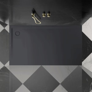 Kaldewei SUPERPLAN 1856-5 Duschwanne 90 x 170 cm mit Secure Plus, inkl. Wannenträger extraflach