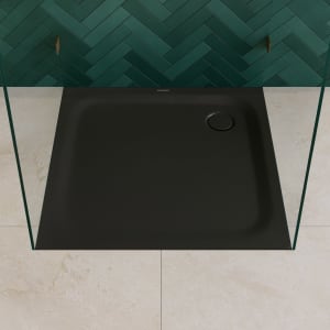 Kaldewei TEMPER Duschwanne 90 x 90 cm mit Invisibe Grip und Wannenträger