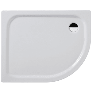 Kaldewei Zirkon 602-2 Viertelkreis-Duschwanne 80 x 100 x 3,5 cm mit Wannenträger