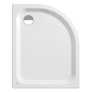 Kaldewei Zirkon 602-2 Viertelkreis-Duschwanne 80 x 100 x 3,5 cm mit Wannenträger