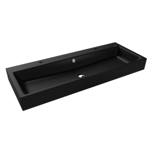 Kaldewei PURO Wandwaschtisch 3167 mit 2 Hahnlochbohrungen, 120 cm