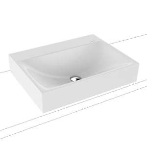 Kaldewei SILENIO Aufsatzwaschtisch 3042 mit 1 Hahnlochbohrung, 60 cm, ohne Überlauf