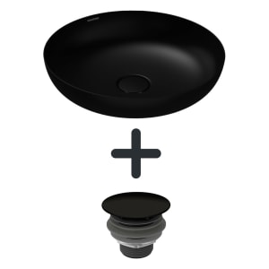 Kaldewei MIENA Waschtisch-Schale 3180, Ø 45 cm, Set inklusive Permanentablaufventil