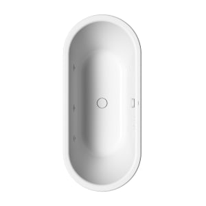 Kaldewei Centro Duo Oval 127-1 mit BODY Whirlsystem, Ab- und Überlauf mit Wassereinlauf