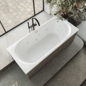 Kaldewei Classic Duo 110 Whirlpool mit FULL BODY Whirlsystem, Perl-Effekt