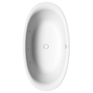 Kaldewei Ellipso Duo Oval 232 mit BODY Whirlsystem, Ab- und Überlauf mit Wassereinlauf, Perl-Effekt