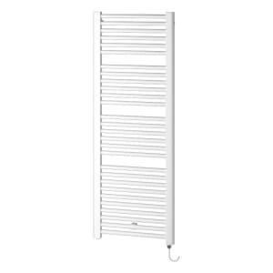 Kermi Basic R-E gebogen Badheizkörper 52,4 x 6,4 x 144,8 cm, mit Elektro-Set WRS rechts