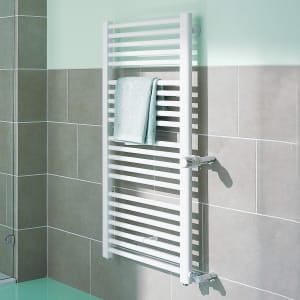 Kermi Basic-D gerade Badheizkörper 177 x 45 x 3,5 cm, Anschluss rechts, Nabenabstand 9 cm