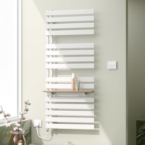 Kermi Credo Half flat -E Badheizkörper 60 x 143,6 cm, mit Elektro-Set WWS links